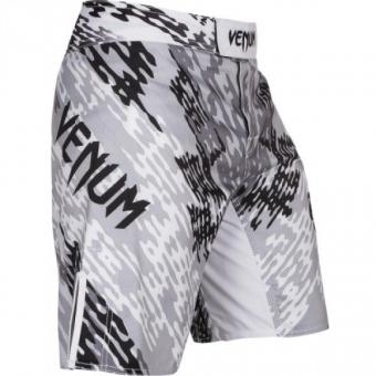 Шорты ММА Venum "Neo Camo" Fightshorts White/Black, фото 2