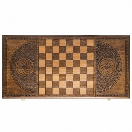 Нарды резные &quot;Герб РФ&quot; 60, Zakaryan, фото 1