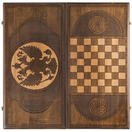 Нарды резные &quot;Герб РФ&quot; 60, Zakaryan, фото 7