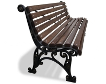 Скамейка уличная Удача, Лиственница 0,6 м