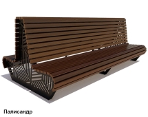 Скамейка уличная Кисловодск, Лиственница 1,8 м Скамейка уличная Кисловодск, Лиственница 1,8 м