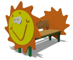 Скамейка детская Солнышко 26020 для игровой площадки, фото 1