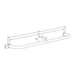 Перекладина шведской стенки и рукохода FLY 1000, белая, фото 7