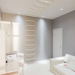 Перекладина шведской стенки и рукохода FLY 600, белая, фото 4