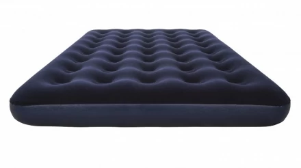 67287 Матрас надувной флок Flocked Air Bed - Air Pump (Double) 191х137х22см, электронасос, фото 1