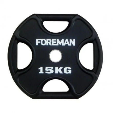 Диск X-Training уретановый FOREMAN FM/UPX-15KG-BK (15 кг), фото 1