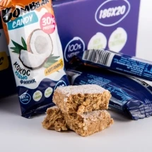 Протеиновые конфеты «Bombbar» 18гр, кокос  и кешью, шт.