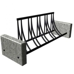 Велопарковка из камня и металла на 5 мест  ВП-17, фото 1