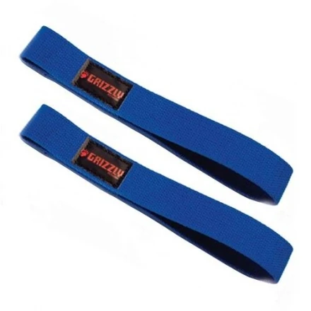 Ремни для тяги Grizzly Fitness Cotton Lifting Strap 8610-RB, пара, фото 2