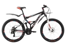 Велосипед Stark'17 Jumper 26.2 FS HD черно-красный 18&quot;