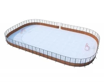 Хоккейная коробка из фанеры с ограждением по периметру, размер 40х20 Хоккейная коробка из фанеры с ограждением по периметру, размер 40х20