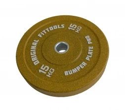 Диск бамперный 15 кг (желтый), фото 2