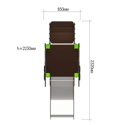 Детская горка ЛД081002 H=650 для игровой площадки, фото 3