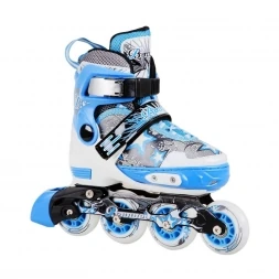 Ролики раздвижные алюм.рама Swift blue BW-136