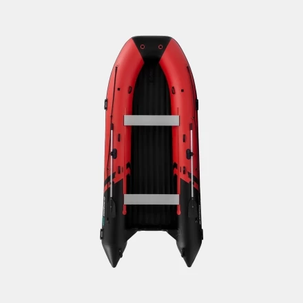 Gladiator E 450 PRO AIR красно-черный моторная лодка ПВХ, фото 1