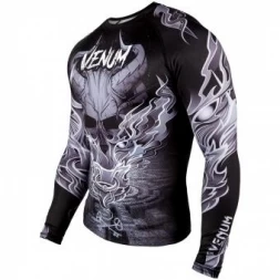Рашгард Venum Minotaurus Black/White L/S, фото 2