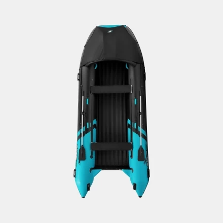 Gladiator E 450 PRO AIR черно-бирюзовый моторная лодка ПВХ, фото 4