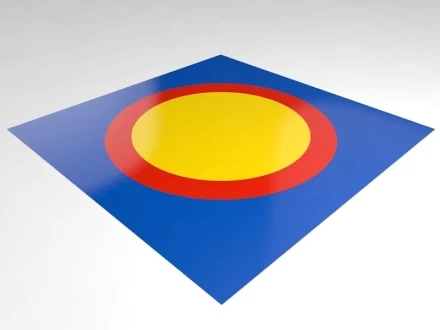 Покрытие для ковра борцовского 8х8 м ТРЁХЦВЕТНОЕ СТП-112, фото 1