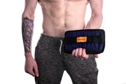 Утяжелитель на руки 2х10 кг, синий (груз 1000 г - 20 шт., металл), фото 15 Утяжелитель на руки 2х10 кг, синий (груз 1000 г - 20 шт., металл), фото 15