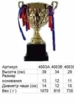 Кубок 4003 B h-39см (чаша)
