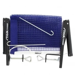 Сетка для наст. тенниса Stiga Champ, арт.6360-00 в компл. с мет. стойками, нейлон, синяя