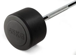 Штанга неразборная обрезиненная 45 кг Прямой гриф, фото 2