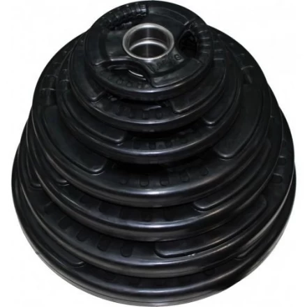 Диск обрезиненный ZSO черный &quot;3 HANDLE&quot; D-51, 20 кг, фото 2