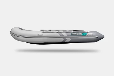 GLADIATOR B 370 LIGHT B Светло-темносерый моторная лодка ПВХ Фанерный пайол, фото 6