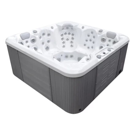 Гидромассажный бассейн IQUE Dreamline-II 2200-II-DD-BPM (WiFi+MICROSILK) (220х220х96 см), Brushedwalnut, фото 1