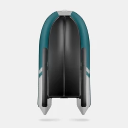 GLADIATOR B 370 LIGHT B Морской зеленый-белый моторная лодка ПВХ Фанерный пайол, фото 4