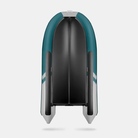 GLADIATOR B 370 LIGHT B Морской зеленый-белый моторная лодка ПВХ Фанерный пайол, фото 4