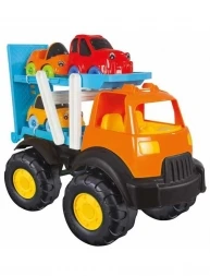 Грузовик-автовоз Pilsan Power Truck с 3-мя машинками (06-516-T)