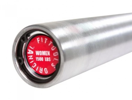 Гриф для кросс-тренинга женский олимпийский прямой 2010 мм, до 679 кг, с упорными подшипниками, фото 4