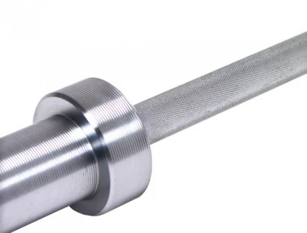 Гриф для кросс-тренинга женский олимпийский прямой 2010 мм, до 679 кг, с упорными подшипниками, фото 5