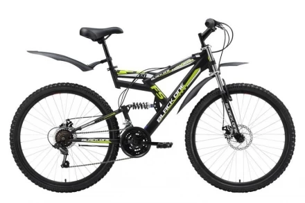 Велосипед Black One Hooligan Fs Disc черно-зеленый 19&quot;, фото 1