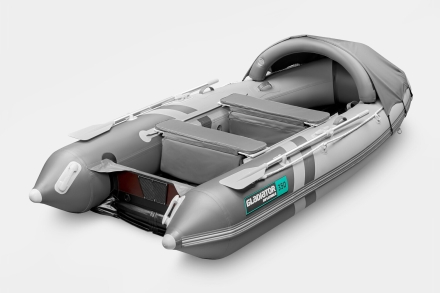 GLADIATOR E 350 PRO AIR Светло-темносерый моторная лодка ПВХ, фото 2