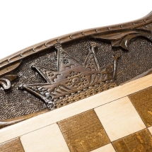 Шахматы + нарды резные &quot;Корона&quot; 50, Haleyan