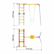 Спортивный комплекс Романа Карусель 3.3.19.08-01 дачный Лесная поляна-2