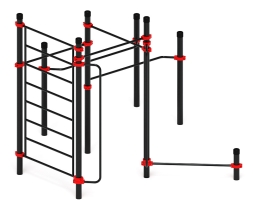 Воркаут ЛОВ 108 красный ВТ 102.15-01, фото 4