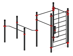 Воркаут ЛОВ 108 красный ВТ 102.15-01, фото 1