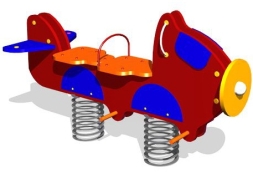 Качалка на пружине Аэроплан КЧ022 для детской площадки Качалка на пружине Аэроплан КЧ022 для детской площадки