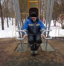 А-0112 Жим от груди уличный тренажер А-0112 Жим от груди уличный тренажер