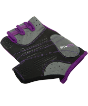 Перчатки для фитнеса SU-113, черные/фиолетовые/серые Перчатки для фитнеса SU-113, черные/фиолетовые/серые