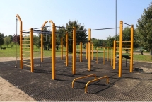 Комплекс для воркаута с кольцами, шестом и канатом для лазания W-5.2 Комплекс для воркаута с кольцами, шестом и канатом для лазания W-5.2