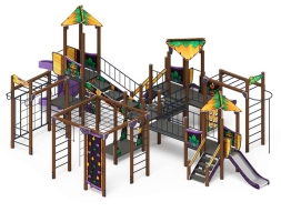 Детская игровая площадка Волшебный город Майя Н=900, Н=1200, Н=2000 винтовой скат, фото 4