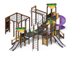 Детская игровая площадка Волшебный город Майя Н=900, Н=1200, Н=2000 винтовой скат, фото 1