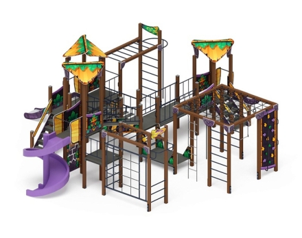 Детская игровая площадка Волшебный город Майя Н=900, Н=1200, Н=2000 винтовой скат, фото 2
