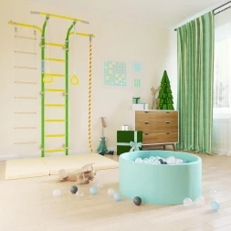 Спортивный комплекс Романа Карусель S5 (ДСКМ-2С-8.06.Т2.410.18-14) зелёное яблоко, фото 3 Спортивный комплекс Романа Карусель S5 (ДСКМ-2С-8.06.Т2.410.18-14) зелёное яблоко, фото 3