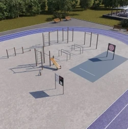 Спортивная площадка СП-1, фото 3 Спортивная площадка СП-1, фото 3