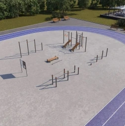 Спортивная площадка СП-2, фото 3 Спортивная площадка СП-2, фото 3